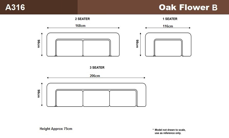 Oak Flower B - Leather Sofa Lounge